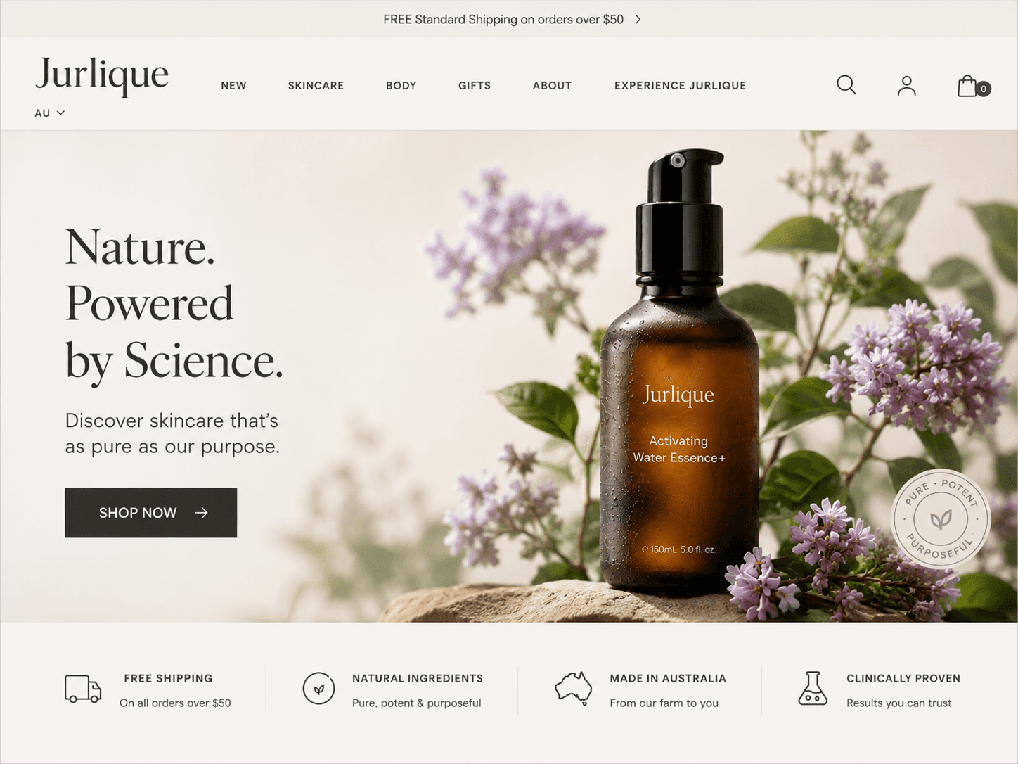 Jurlique — Real-Time E-Commerce Event Integration
